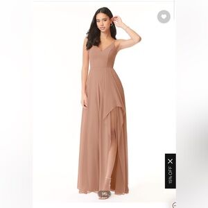 Azazie Collette Champagne Rose size A2. With tags. Never been worn.